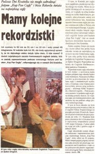 Gazeta artykuł powiatowa 2006 duże cegły największe cegły na świecie rekord Cegielnia Trojanowscy