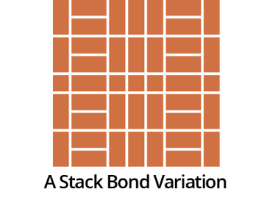 a stack bond variation handmade floor tiles