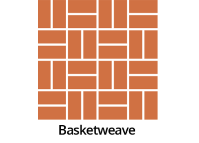 basketweave pattern bond handmade floor tiles