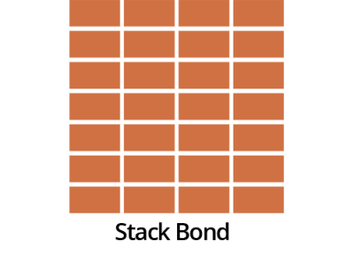 stack bond pattern handmade floor tiles