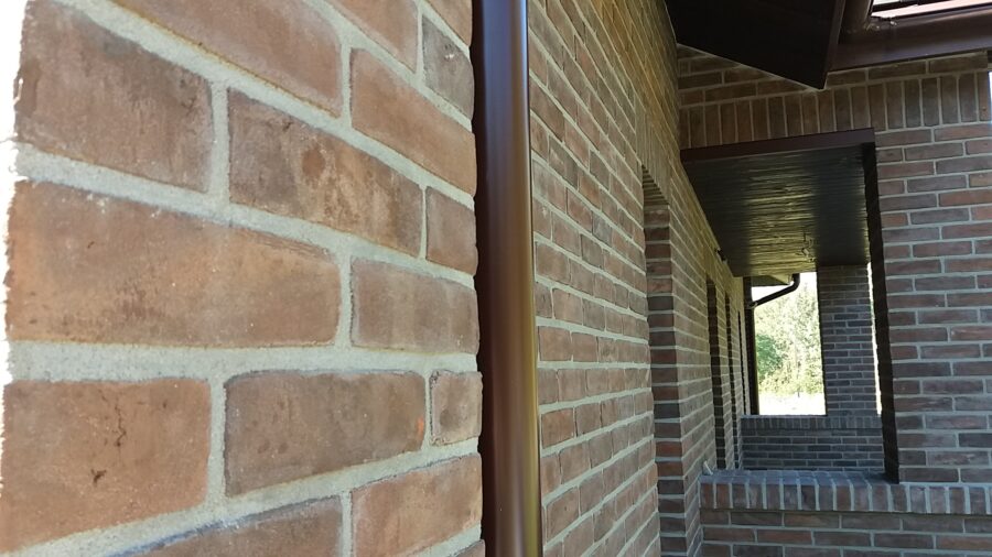 brick and gray tile hand produced brick factory Trojanowscy