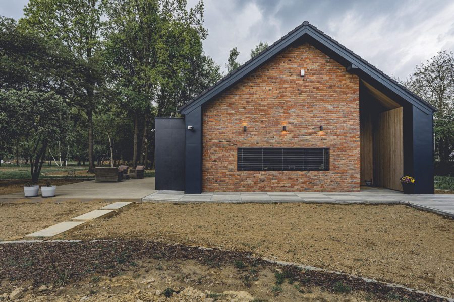 Ziegel rustikale moderne Scheune