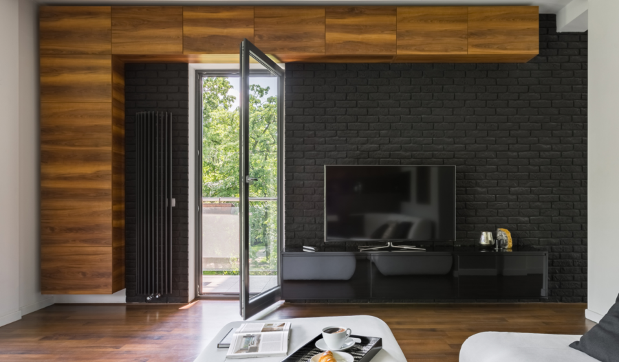 czarna cegła w projekcie