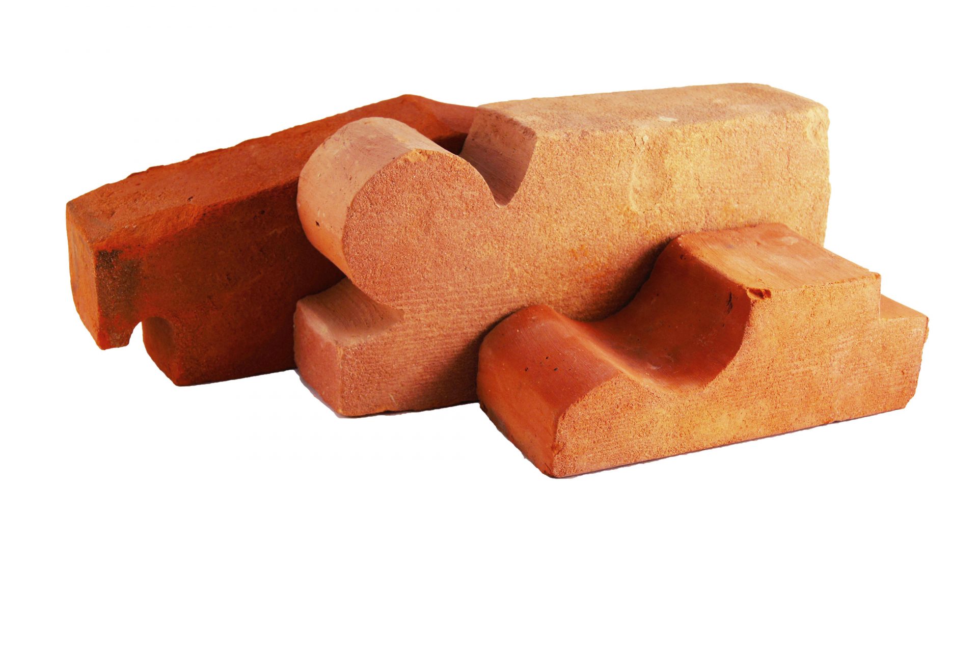 Hand-made brick shapes