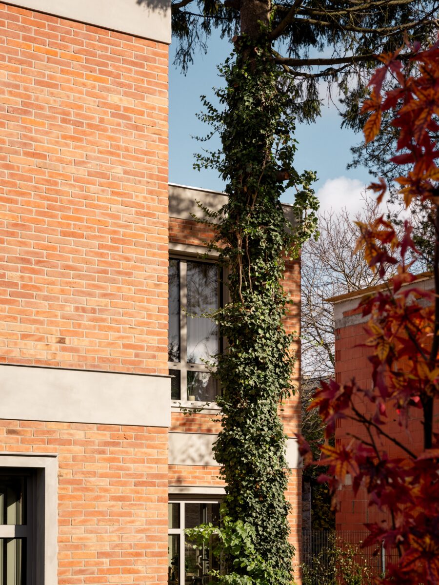 Brick outside of the building