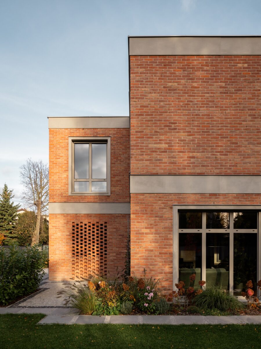 Retro brick facade
